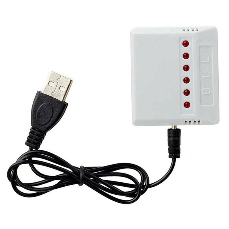 1x 3.7V RC Balance Battery Charger LiPo Drone Parts for Syma X5C Hubsan H107