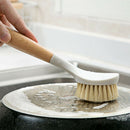 Kitchen Wooden Long Handle Cleaning Brush Pan Pot Bowl Tableware Dish Brush   Z