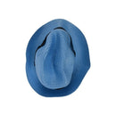 Unisex Fashion Summer Beach Panama Sun Hat Cuban Style Cap Blue