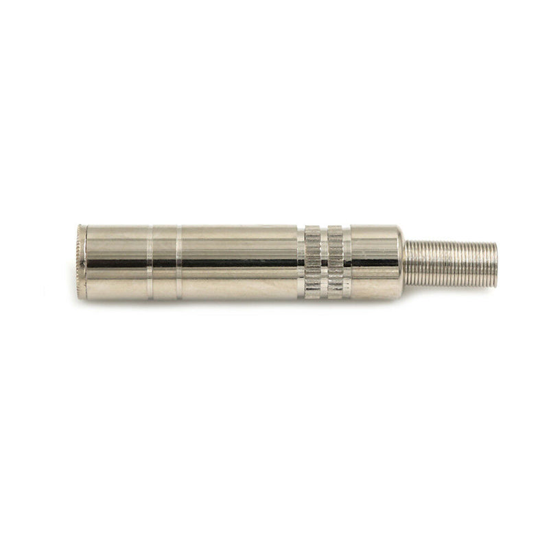 6.35mm female Plug 1/4" mono audio cable connectors metal adapter adapto NMsp