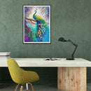 5D DIY Special Shaped Diamond Painting Peafowl Embroidery Mosaic Kit Decor