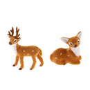 2Pcs Mini Deer Decorative Artificial Deer Home Craft Art Gift Ornament