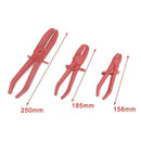 3pcs Hose Clamp Tools Set Coolant Fuel Pipe Brake Fluid Red Hoses Flexi D1P5