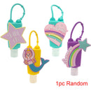 Cute Star Mermaid Silicone Case liquid Lotion Shower Holder With Empty Bot Pg