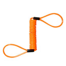 Motorcycle Security Alarm Disc Lock Spring Orange Reminder Cable 150cm Hot