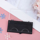 Plastic Eyelash Storage box Transparent Lid black Tray for Grafted eyelas Gw