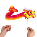 Chinese dragon art paper tumbling magic woven folk kids DIY christmas toysSJA â„–[