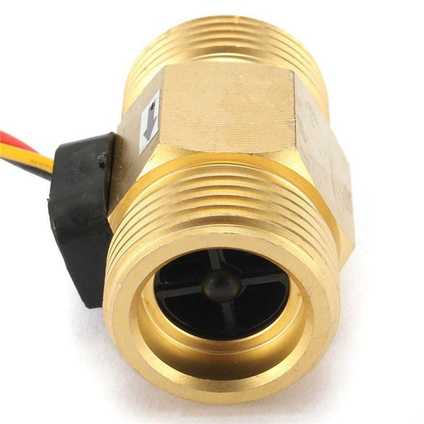 G3/4'' DN20 Copper Hall Effect Water Flow Sensor Flow Meter Pro AU D T0K4