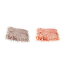 2 Pieces Photo Props Blanket Rug Background for Newborn Baby (Pink+Khaki)