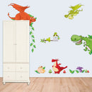 Dinosaur Zoo Wall paper Decals for Kids Baby  Boy Bedroom Wall Stickers&M&