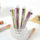 Multi-Color 8 In 1 Color Ballpoint Pen Ball Point Pens Kids School Office Sup 3C
