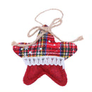 Creative Christmas Cotton Linen Hanging Pendant Xmas Tree Party Decor (Star
