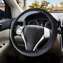Auto Car Steering Wheel Cover Black&Red Stitching PU Leather Car Universal 38cm