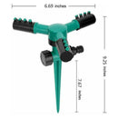 3-head 360Rotate Sprinkler Support rod Garden Automatic Irrigation Watering P1A2