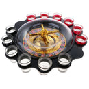 Roulette Wheel Drinking Game with 12 Shot Glasses for Novelty Alcohol Party