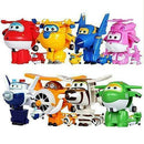 8Pcs TV Animation Super Wings Transforming Plane Mini Characters Toys Robot 2020