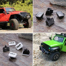 4pcs RC Car LED Light Cover Lampshade for 1:10 Tamiya HSP (Square White)