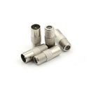 5PCS Coaxial Coax RF Adapter Connectors TV PAL Male Plug to "F" Female LJ