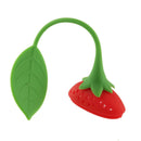 Lovely Fruit Strawberry Shape Silicone Tea Herbal Spices Leaf Infuser Strai
