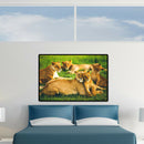 75 X 50cm 1000 Pieces Paper Jigsaw Puzzles Tiger Family Assembling Picture