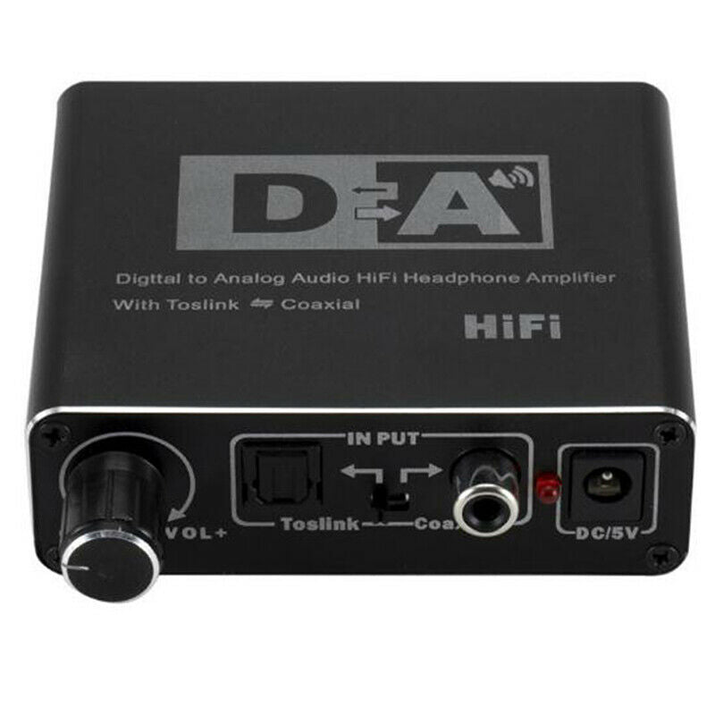 192kHz Digital Optical Coaxial Toslink To Analog RCA L/R 3.5mm Audio Convert3C