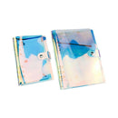 Pvc Rainbow Transparent Notebook Diary Cover Glitter Loose Leaf Note Book P A8L4