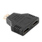 HDMI Port Male to 2 HDMI Female 1 In 2 Out 1080P Splitter Adapter Converter