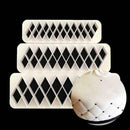 3Pcs Geometry Fondant Cookies Cake Mold Fondant Decorating Baking Tools Q6M9