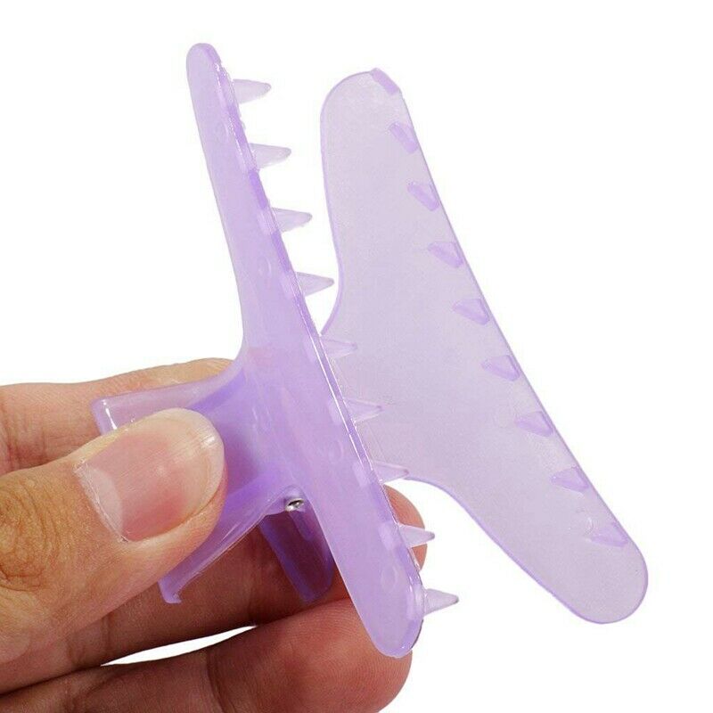 12 pcs Butterfly Salon Hairdressing Hair Clip Color Perm Sectioning Clips H V1W7