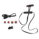 Wireless Bluetooth Earphone Headphone Magnet Design for Sport black