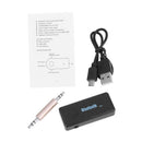 Car Home 3.5mm AUX Wireless Bluetooth Stereo Music Receiver Adapter A