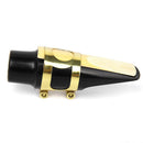 Black & Golden Saxophone Mouthpiece with Ligature Cap 2.5 reed for Alto Sax