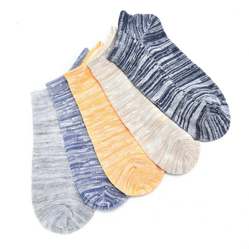 men Bamboo mixed lable Comfo rtable Cotton Sock Slippers Short Ankle So~PAB Kw