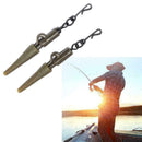 20pc Quick change swivels carp safety lead weights Fishing BIN clips Tack E Y7D0