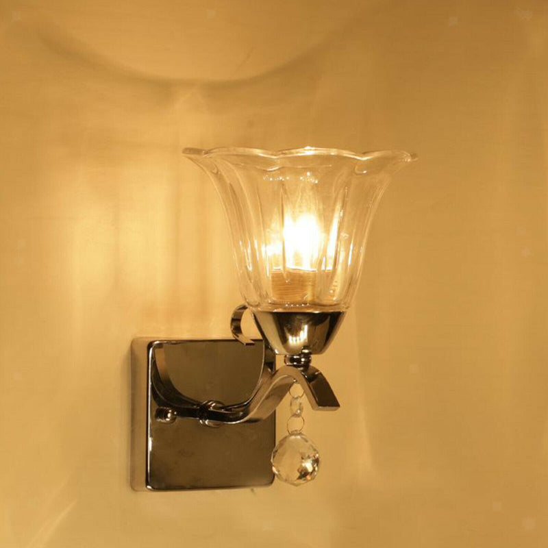 Glass Shade LED Wall Light Sconce Bedroom Hallway Porch Wall Lamp Fixture