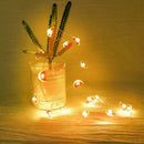 20LED Lamp Battery Copper Wire String Wedding Christmas Children Room Decor