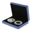 2pcs Coin Case for 40MM Coin Display Box w/ Double Clear Capsule -11.4x8.4cm