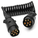 2M 7 Pin Car Towing Trailer Light Board Extension Cable Lead Truck Plug Soc