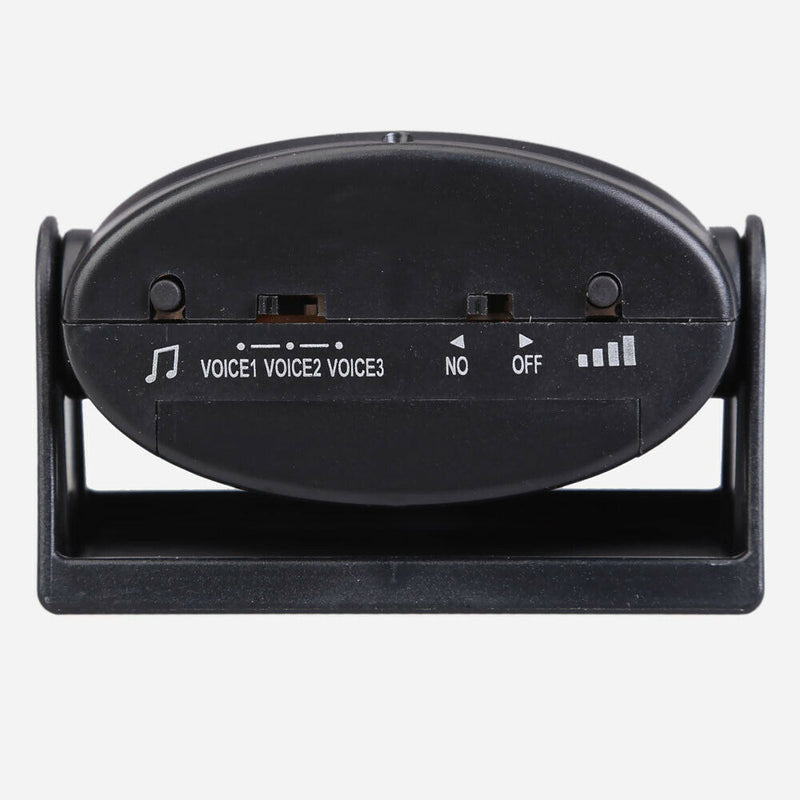 Welcome Chime Motion Sensor 10m Warning Doorbell Door Bell Alarm Black