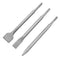 3 Pcs Rotary Hammer Point&Flat Chisels Set Concrete Wall Drill Bit 10" In L