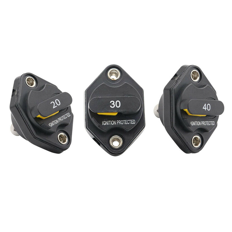 20A AMP Circuit Breaker Dual Battery Manual Reset IP67 W/proof 12V 32Volt