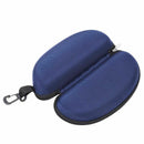 Protective Moulded Sunglasses and Reading Glasses Case Dark Blue Zipped