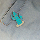 Cartoon Brooches Enamel Badge Shirt Coat Jacket Lapel Pins Gifts (Cactus) A