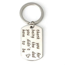 Thank You for Being The Dad You Didn't Have To Be Stainless Letter Key chain  JR