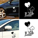Cute Baby Balloon Car Styling Stickers Vehicle Decals Waterproof Letters Decor