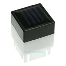 Outdoor Solar Power LED Cube Light Garden Fence Porch Pool Path Way Lamp White