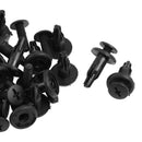 20 Pcs Car Door Panel Retainer Plastic Push Pin Clip Black