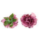 50pcs Artificial Silk Peony Bridal Flower Heads for Clips Wedding Purple