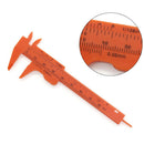 Tiny Mini 80mm Double Scale Plastic Vernier Caliper Ruler Gauge Measuring Tools