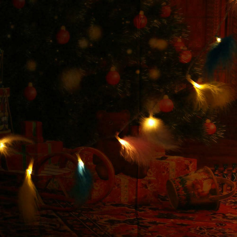 1.2m Length Warm White LED Light Strip with Feather Home Decoration Light